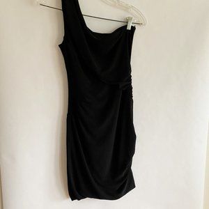 Black One-Shoulder Dress - Size: Medium